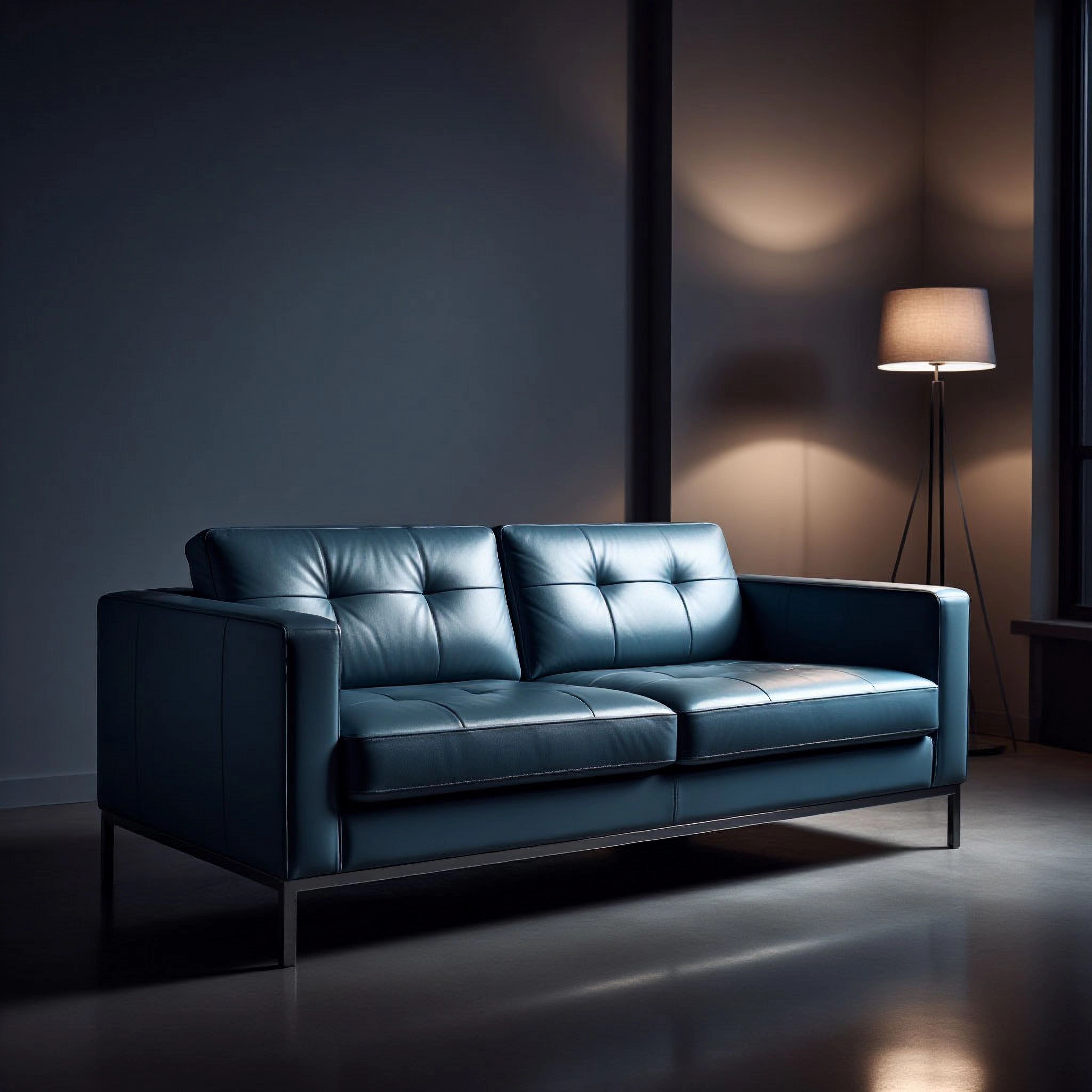 Кожаный диван